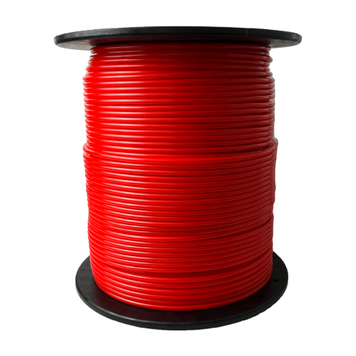 TUBING PE 6X4 PAR TOURET DE 300 M COULEUR ROUGE VENDU PAR 25 METRES