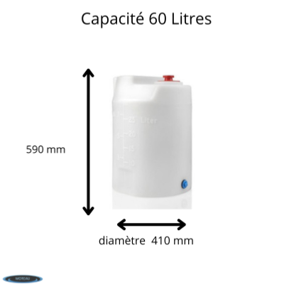RESERVOIR PE TRANSLUCIDE 60L PROMINENT 