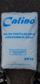 SEL EN PASTILLES CALINO POUR ADOUCISSEUR D'EAU EN 25 KG 40SACS/PALETT